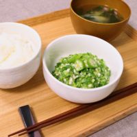 ご飯のお供に!オクラとろろ