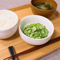ご飯のお供に!オクラとろろ