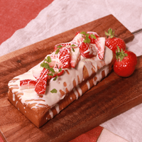 可愛さ満点!フレッシュいちごのパウンドケーキ