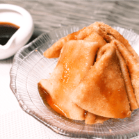 餃子の皮で簡単もっちり!きな粉もち