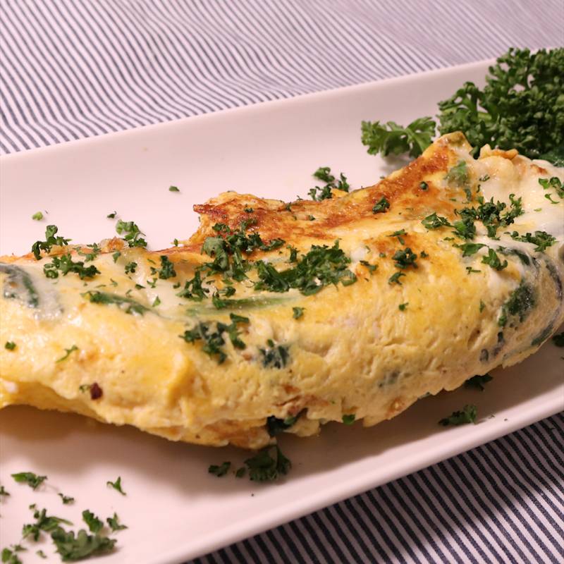 朝食に ほうれん草とチーズのオムレツ 作り方 レシピ クラシル