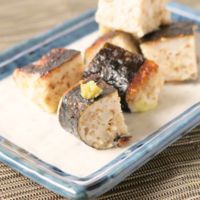 鶏ひき肉とはんぺんチーズの磯辺焼き