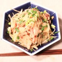 簡単おつまみサラダ!チャーシューと玉ねぎのサラダ