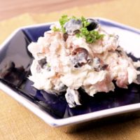 黒豆と生ハムのクリームチーズ和え