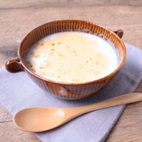 ポリ袋で簡単 さつまいものミルクスープ