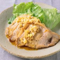 かぼす入ねぎだれの 豚ロースステーキ