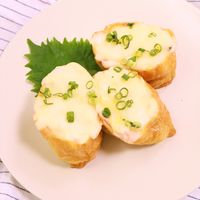 いなり寿司で 和風シーフードドリア