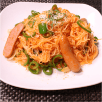 そうめんで!満腹ナポリタン