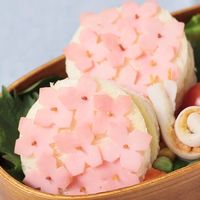 ハムであじさいサンドイッチ