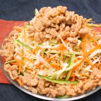 野菜を食べよう 生野菜の肉みそがけ