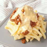 山盛り チーズミートのローディッドフライ