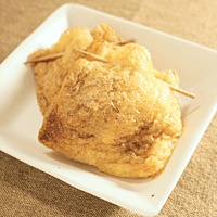 とろーり 油揚げのチーズきんちゃく焼き