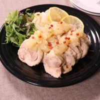 コールドロールチキンのレモンローズマリー風味