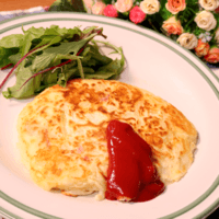 朝食にぴったり!シンプルなお食事パンケーキ