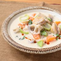中華風 ごま坦々クリームシチュー