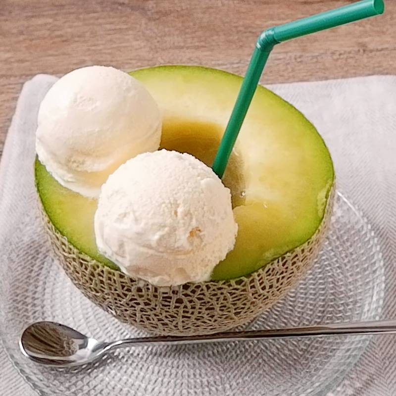 メロンジュースのフロート 作り方 レシピ クラシル