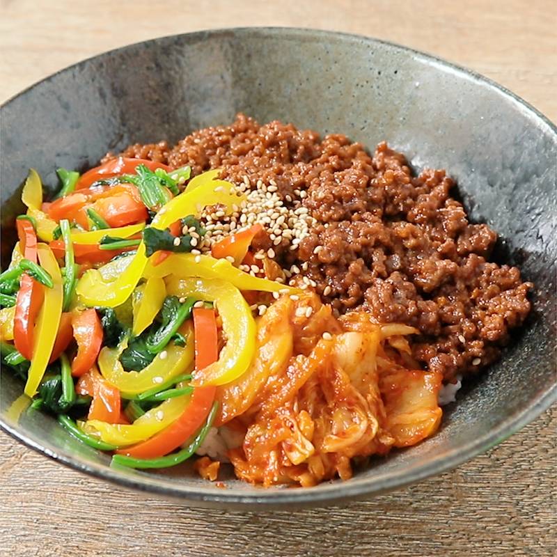 がっつり 彩りビビンバ 作り方・レシピ | クラシル