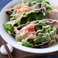 生ハムサラダ蕎麦