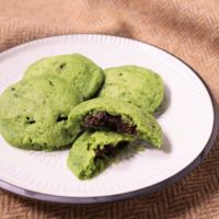 レンジで簡単 抹茶あんクッキー