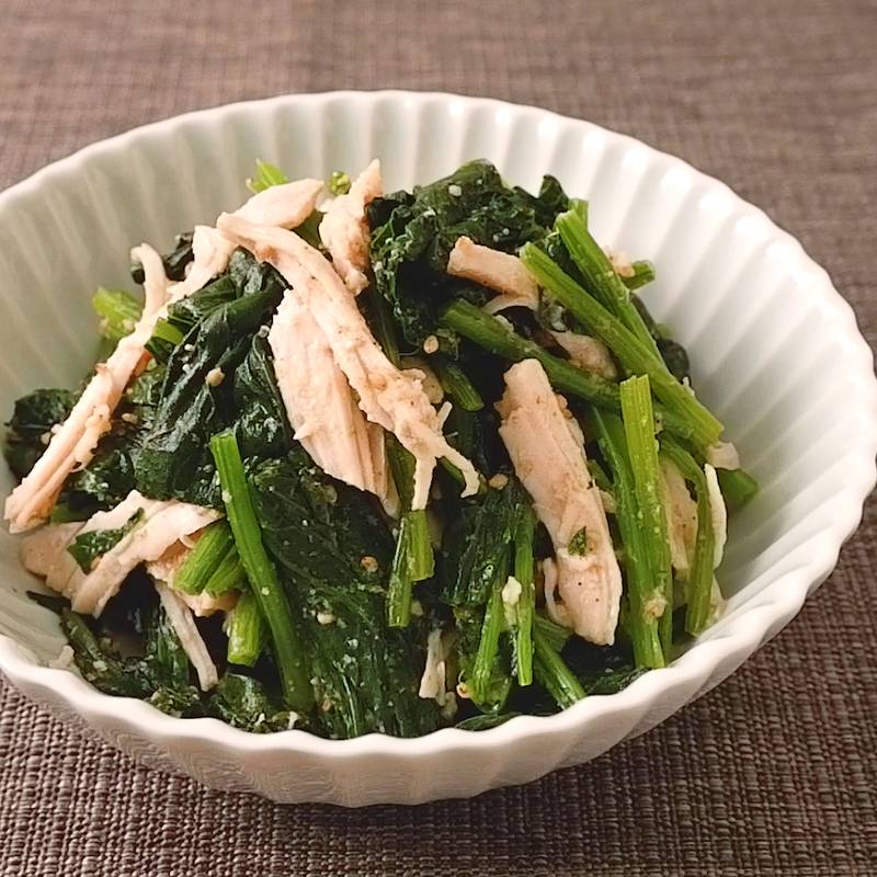 ほうれん草とベーコンのサラダのレシピ