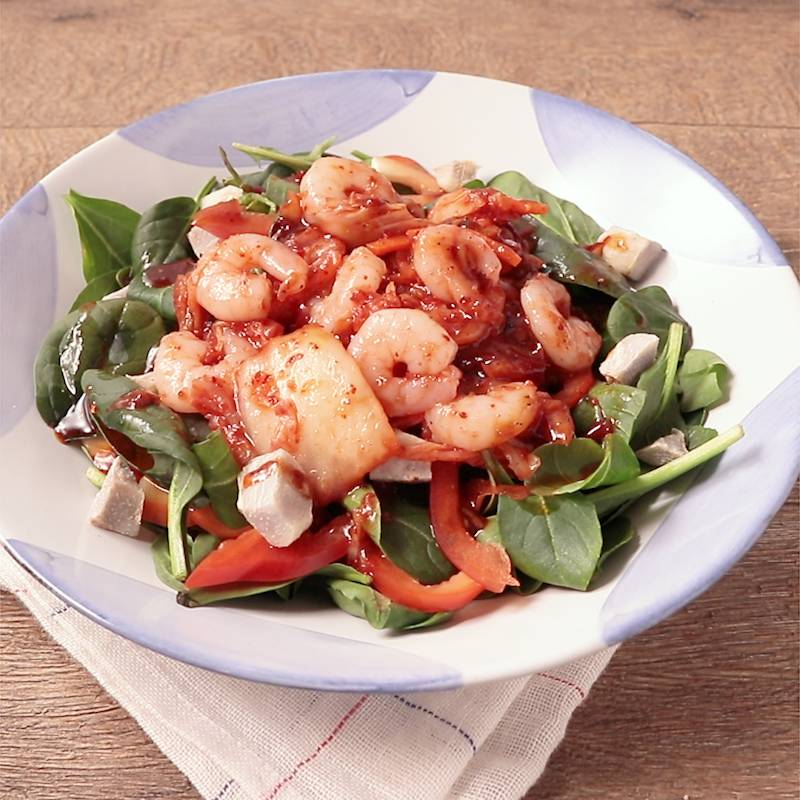 エビとパプリカのレモンバター炒め 作り方 レシピ クラシル