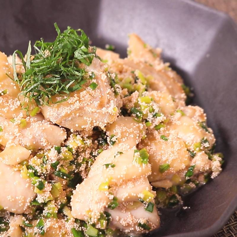 大根おろしと梅肉ソースのチキンソテー 作り方 レシピ クラシル