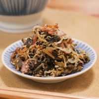 じゃこと高菜漬とベーコンのカリカリ炒め
