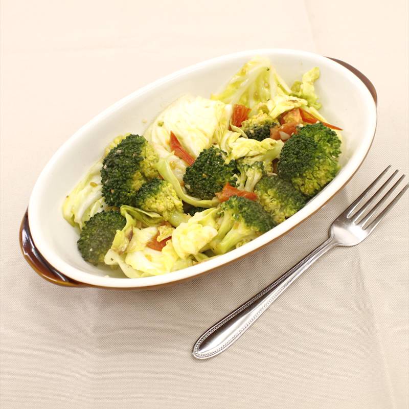 電子レンジで たっぷり蒸し野菜 作り方 レシピ クラシル