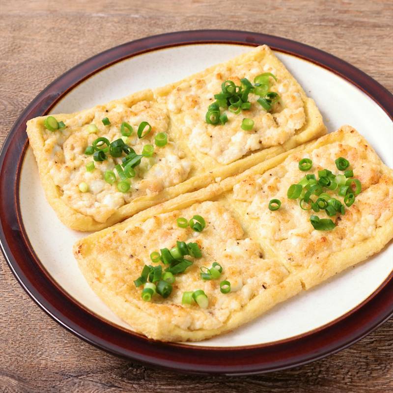 カッテージチーズと明太マヨの油揚げおつまみ 作り方 レシピ クラシル