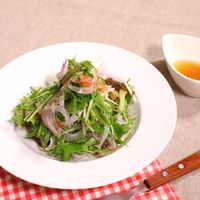 もずくと水菜のエスニックサラダ