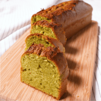 材料4つで簡単抹茶パウンドケーキ