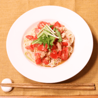 トマトとツナのサッパリそうめん