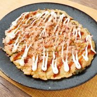 たこ焼き風 明太子入りチヂミ