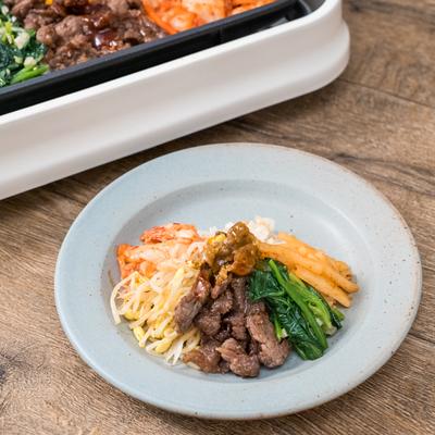 ホットプレートでビビンバ