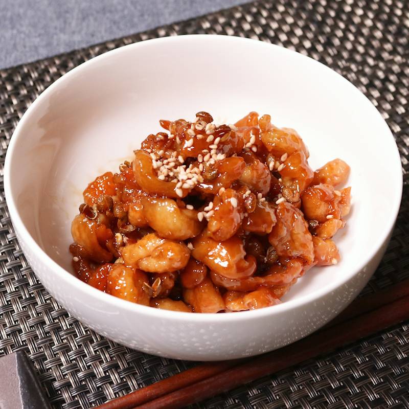 刺激的なおつまみ 鶏皮の山椒煮 作り方 レシピ クラシル