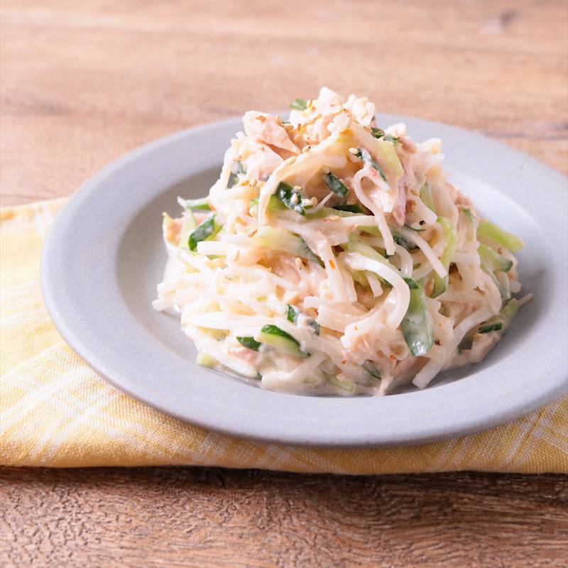 ピリ辛大根とツナのチリマヨサラダ 作り方 レシピ クラシル