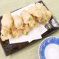 豚肉でボリュームアップ たらの芽の豚巻き天ぷら