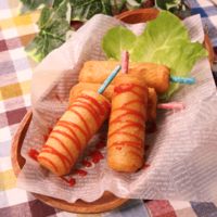 食パンで⁉︎アメリカンドック風