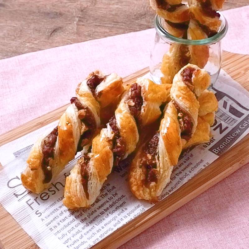 簡単なアーモンドミンスパイパフのレシピ