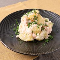 新じゃがと明太子のカッテージチーズ和え