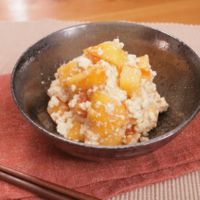 秋を味わう 柿の白和え