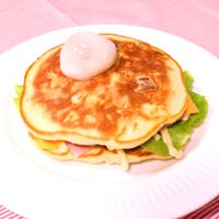 野菜入り!お食事系パンケーキ