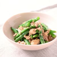ツナといんげんの和え物