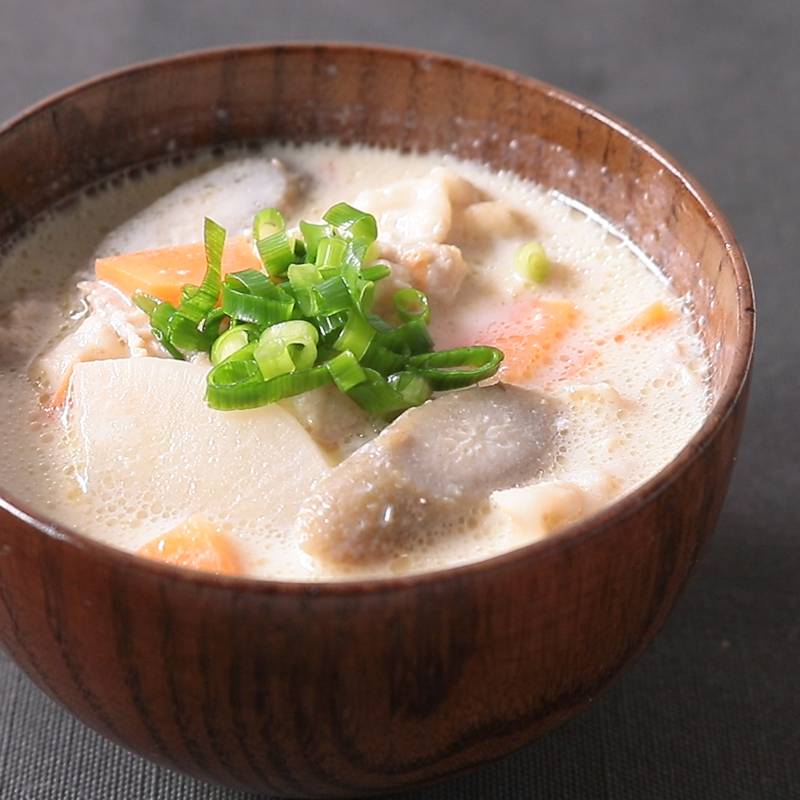 豆乳でまろやか 具だくさん豚汁 作り方・レシピ