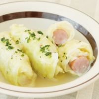 お手軽でおいしい ウインナーでロールキャベツ