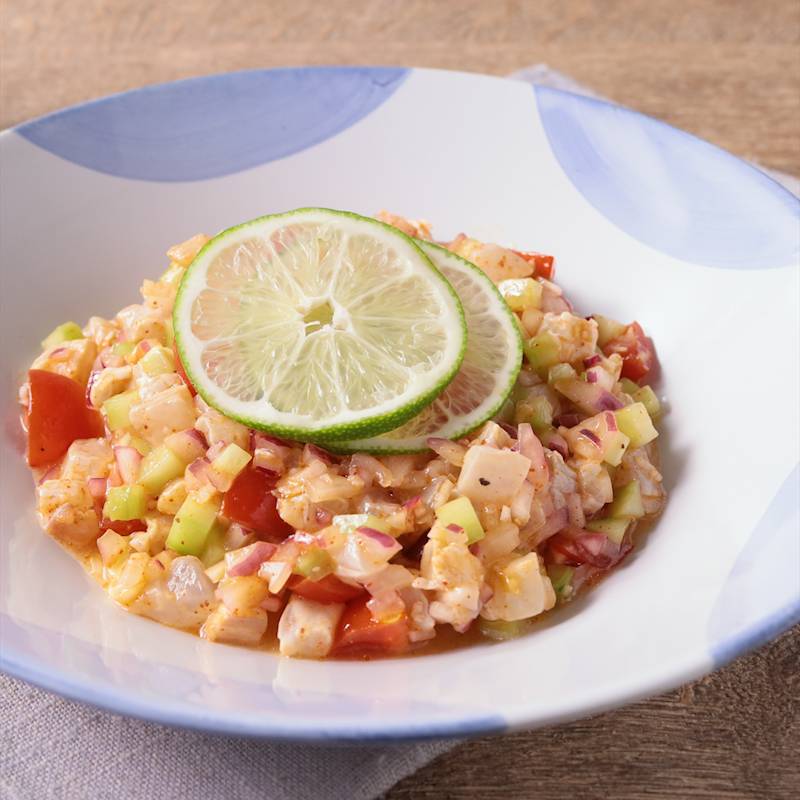 簡単エビセビーチェのレシピ