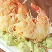 意外と簡単 素麺でおしゃれなエビフライ