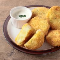 新玉ねぎのポテト詰めフライ ランチディップ風
