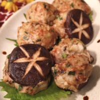 ほっこりバター醬油風味 椎茸の里芋詰め焼き