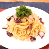 タコとねぎのピリッとゆず胡椒パスタ